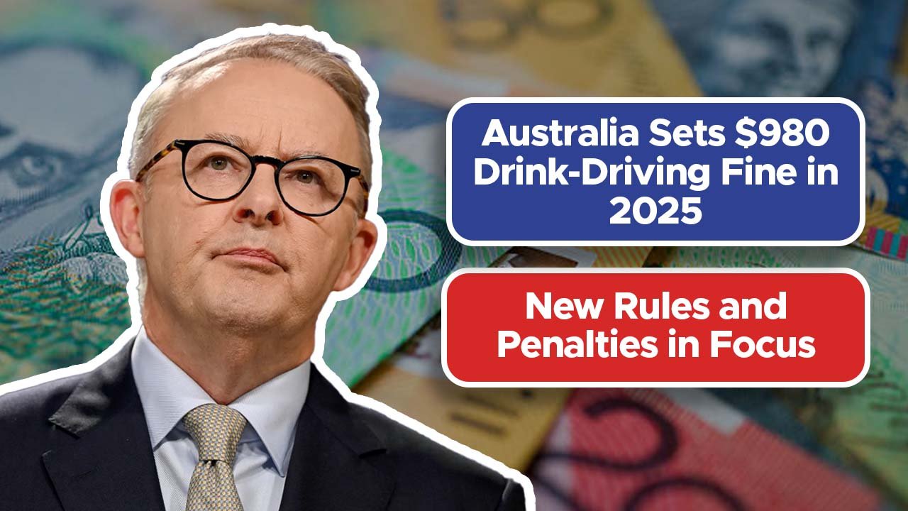 Australia Sets $980 Drink-Driving Fine in 2025: New Rules and Penalties in Focus